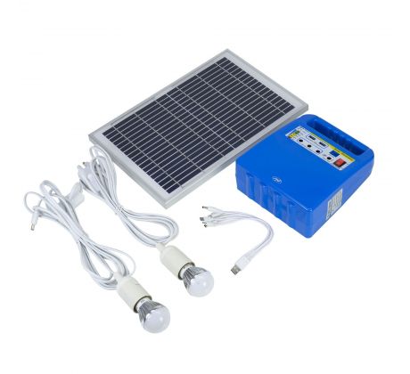 Záložný napájaci systém s solárnym panelom a batériou 12V/7Ah