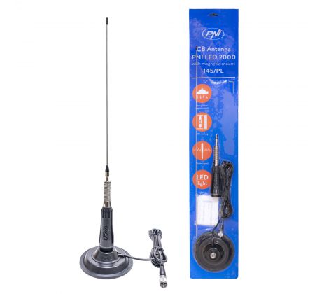 PNI antena LED-20 magnetka CB